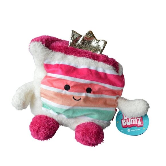 Bum Bumz Carlito the Rainbow Cake Gold Crown Collectible Plush - Picture 1 of 5